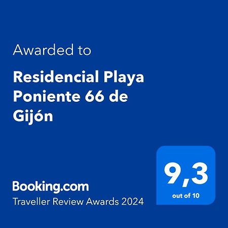 Residencial Playa Poniente 66 De Gijon Apartment Bagian luar foto