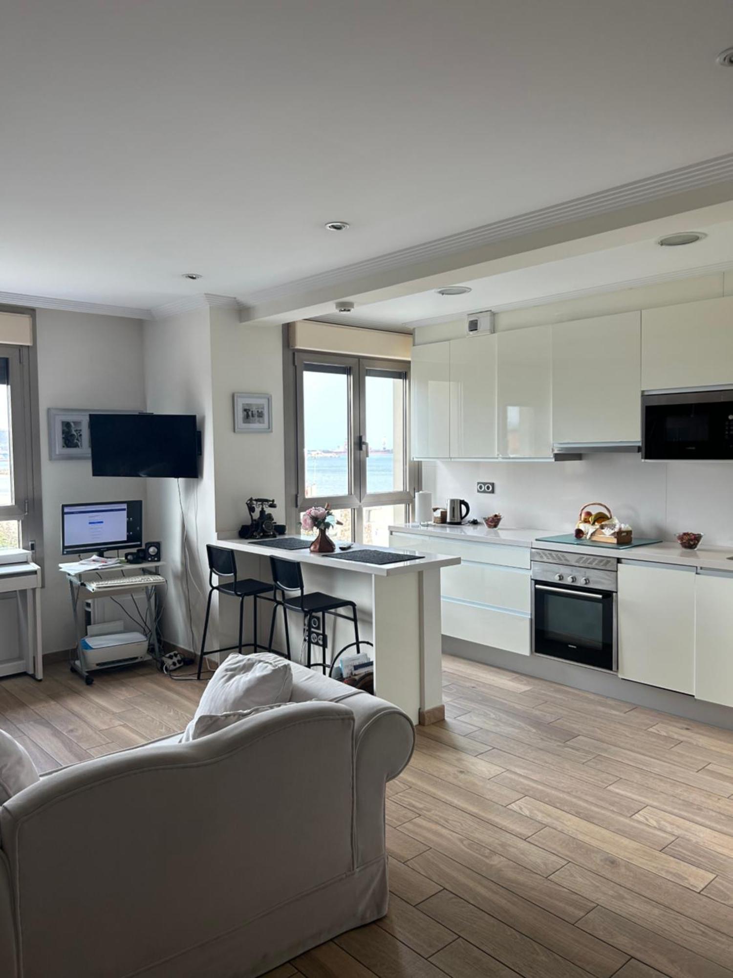 Residencial Playa Poniente 66 De Gijon Apartment Bagian luar foto